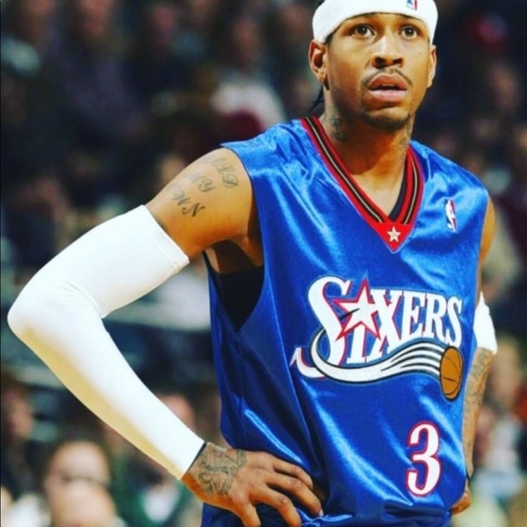 CHAMPION | ALLEN IVERSON #3 PHILADELPHIA SIXERS ALTERNATE JERSEY RARE - Picture 11 of 12